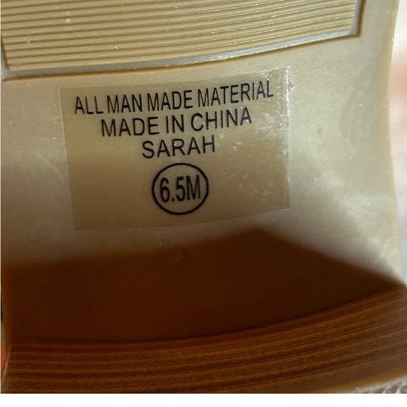 Vintage 7 Eight black sandals size 6.5 - Picture 6 of 7